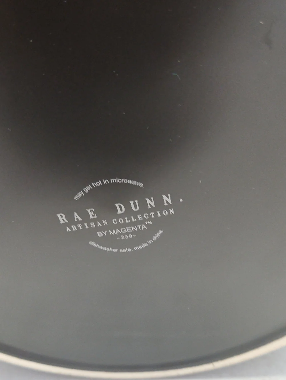 Rae Dunn Howloween Black Exterior with Orange Interior Bowl
